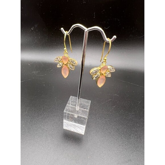 J. Crew Pink Angel Earrings - Picture 2 of 4